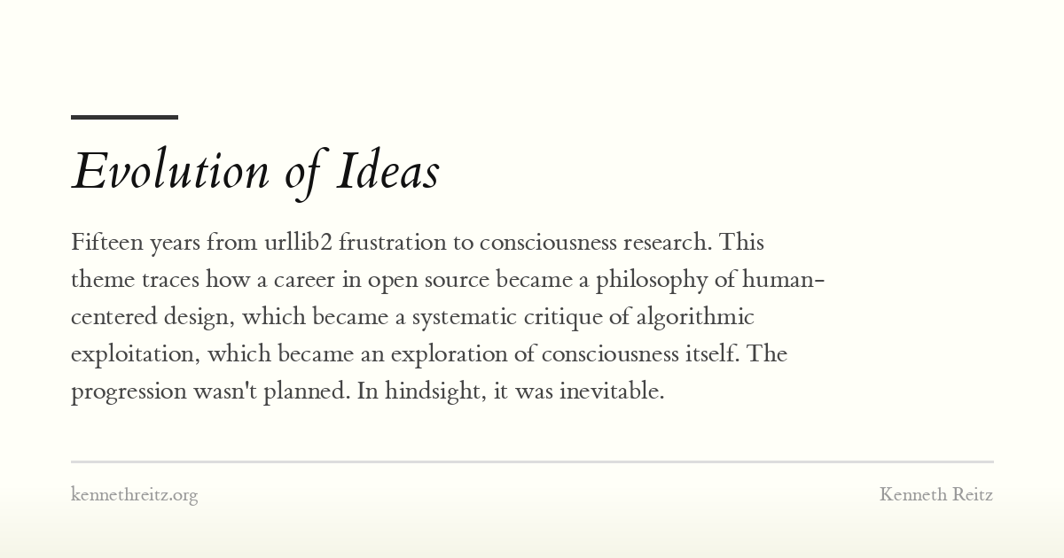 Evolution of Ideas - Kenneth Reitz