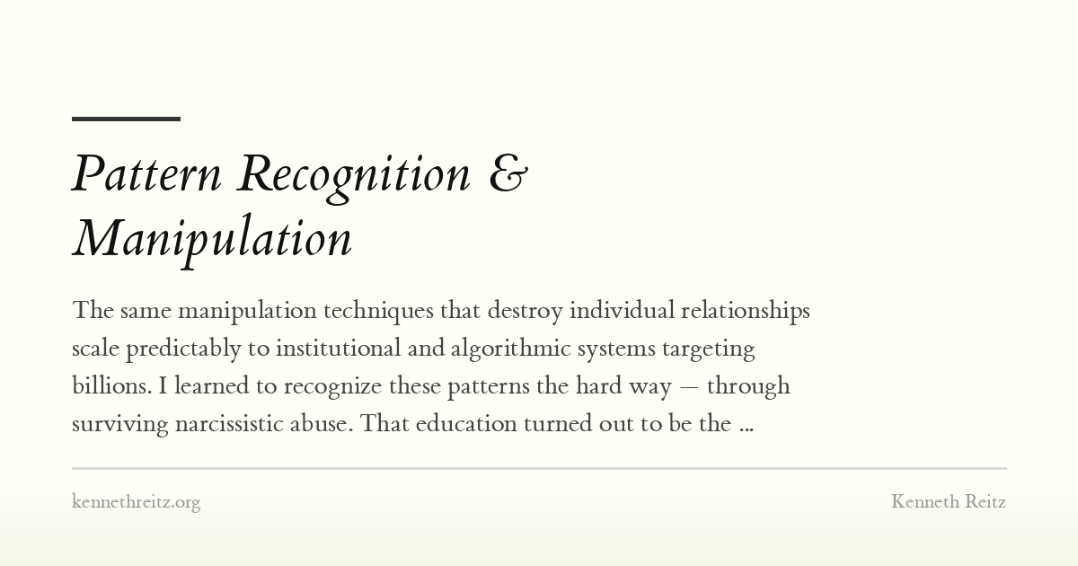 Pattern Recognition & Manipulation - Kenneth Reitz