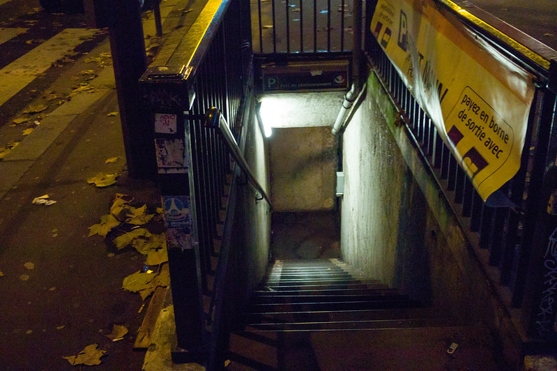 Night photography in Paris