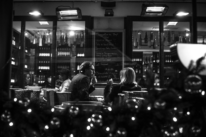 Paris architecture at night